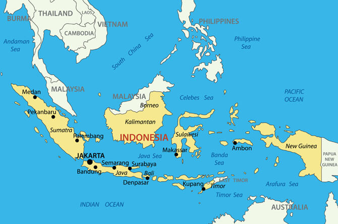 Republic of Indonesia Vector Map