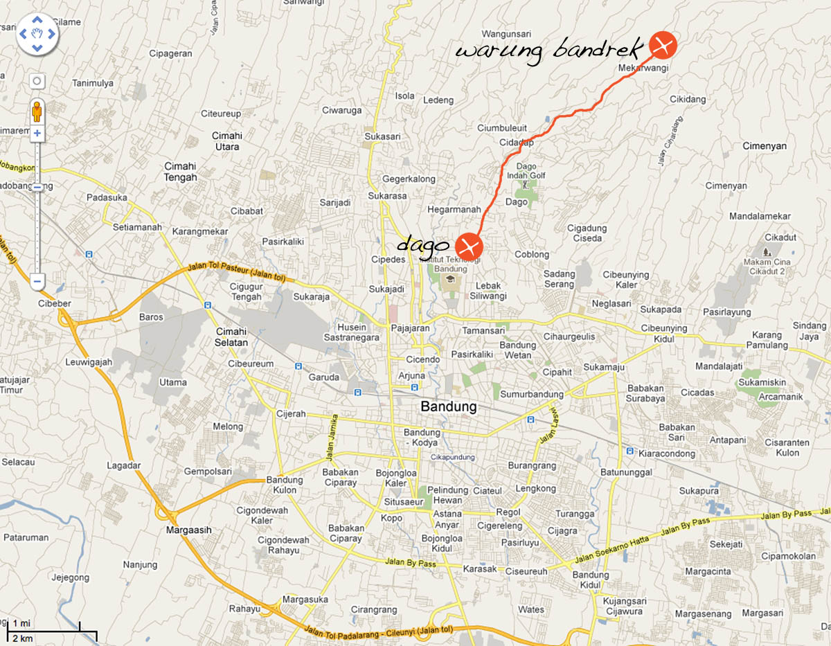 Bandung Map Indonesia