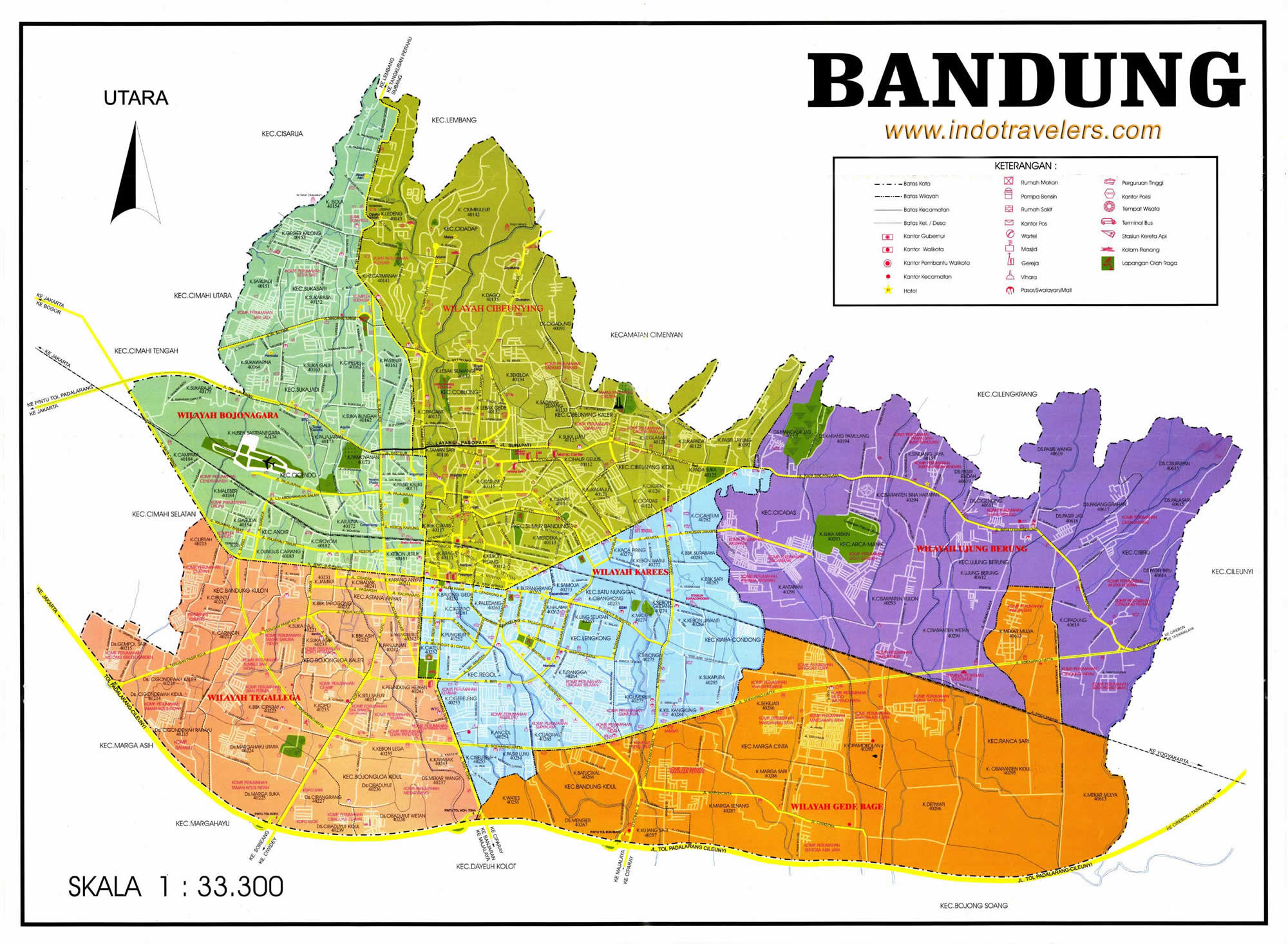 Bandung Map Bandung Map