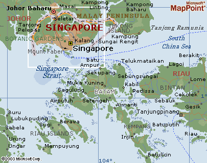 Batam singapore map