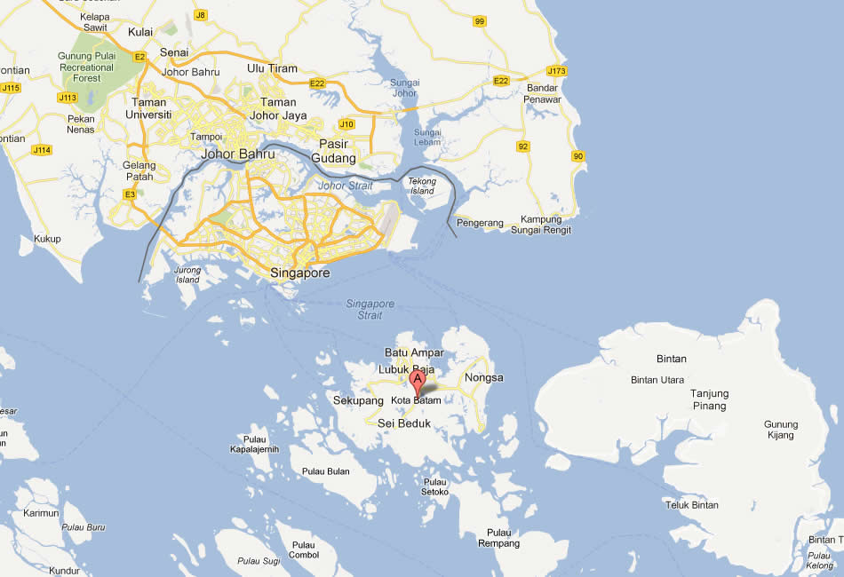 Map of Batam