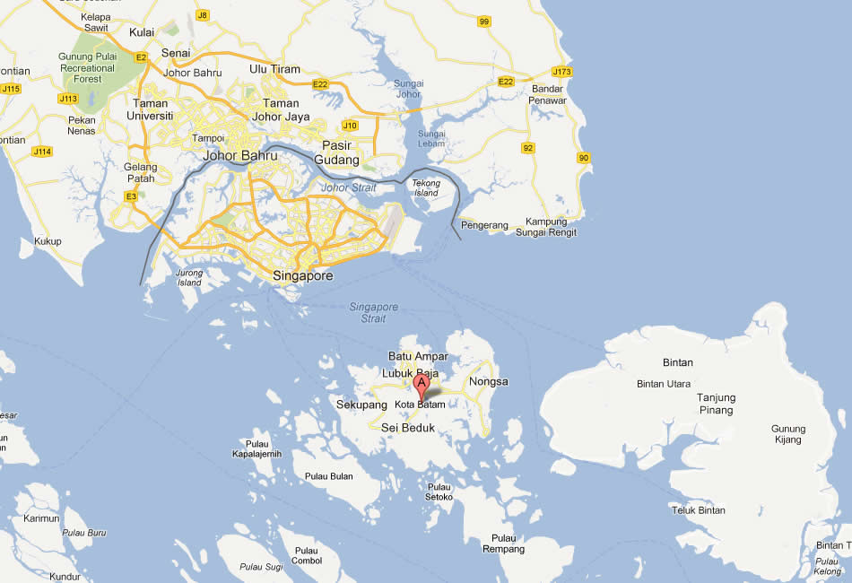map of Batam