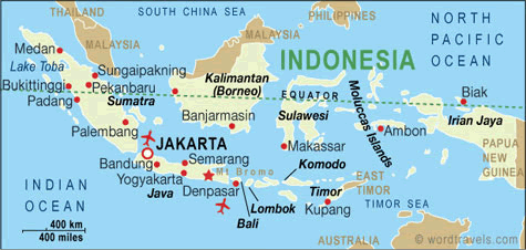 bekasi map indonesia