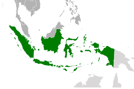 blank indonesia map