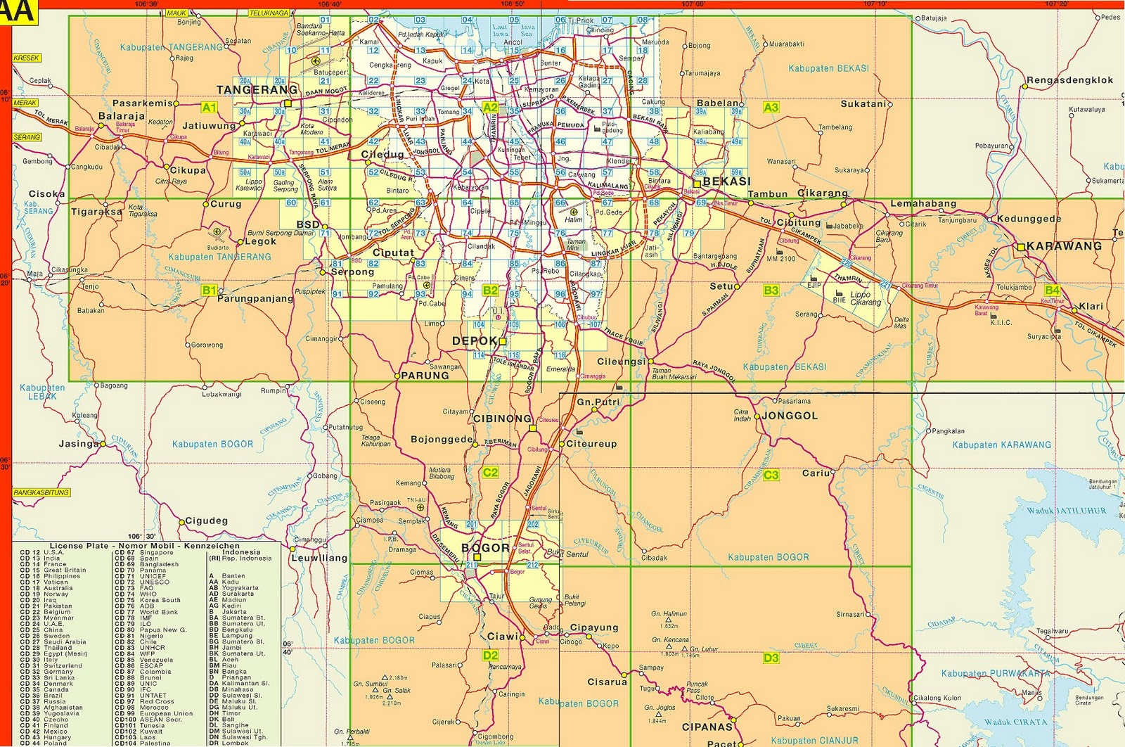  Bogor  Map  Indonesia 