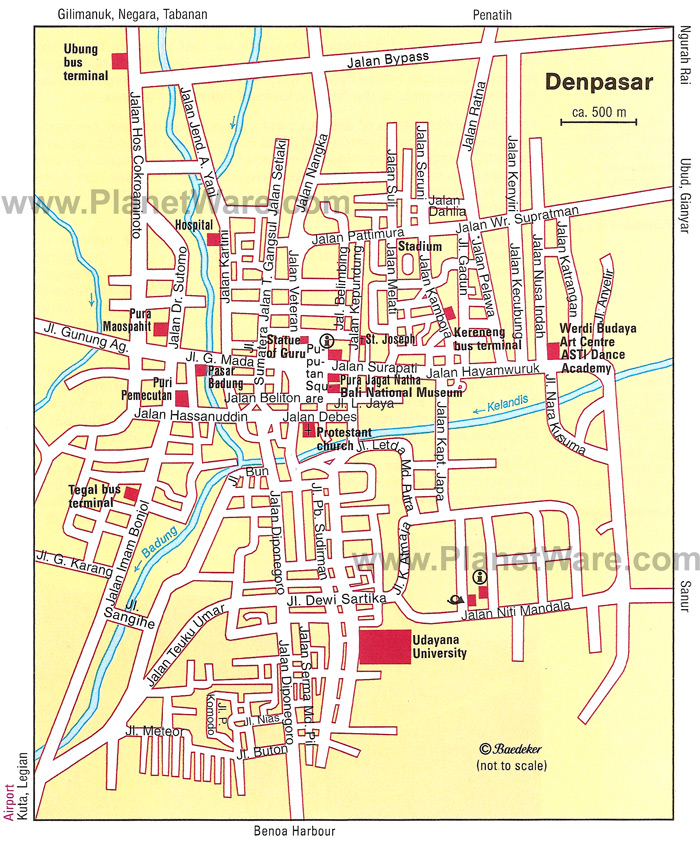 denpasar map