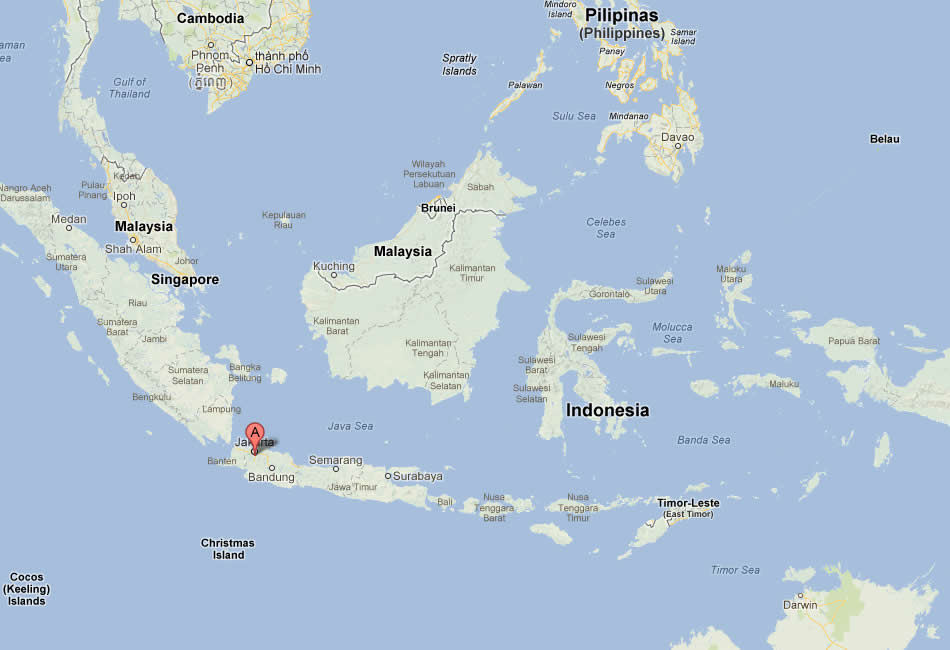map of Depok indonesia