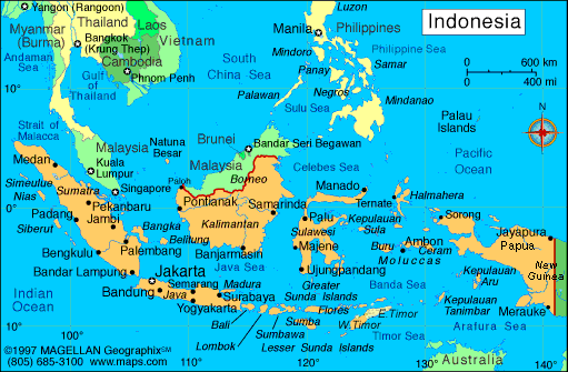 indonesia political map