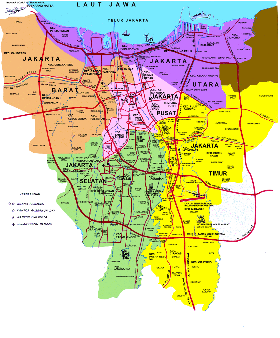 jakarta map