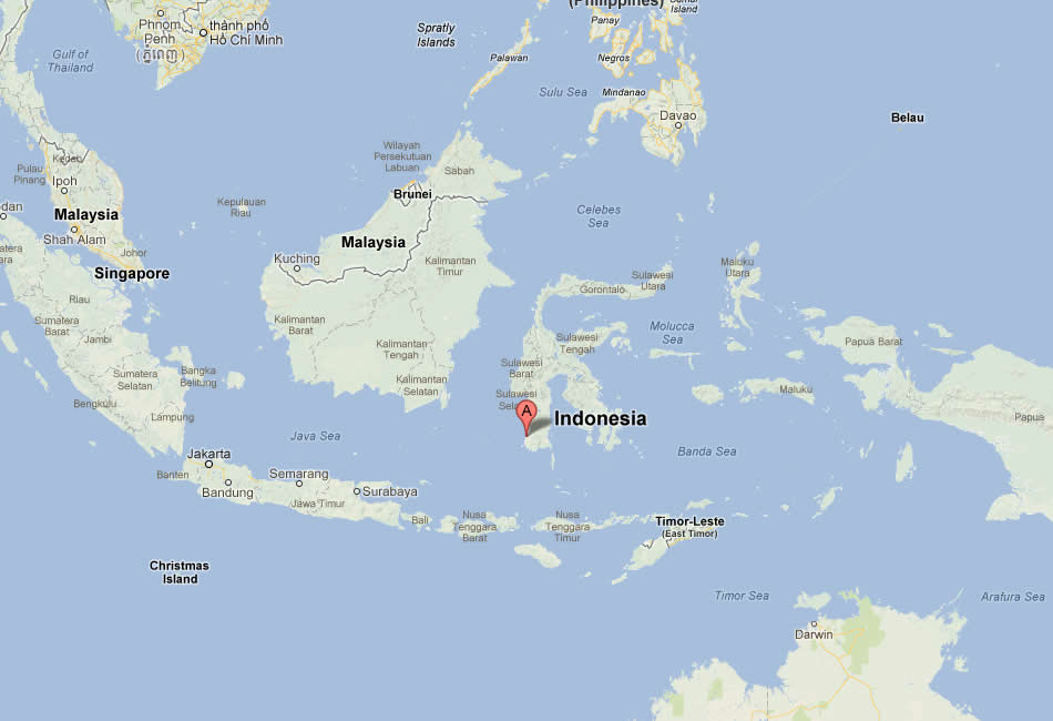 Map Of Makassar Indonesia