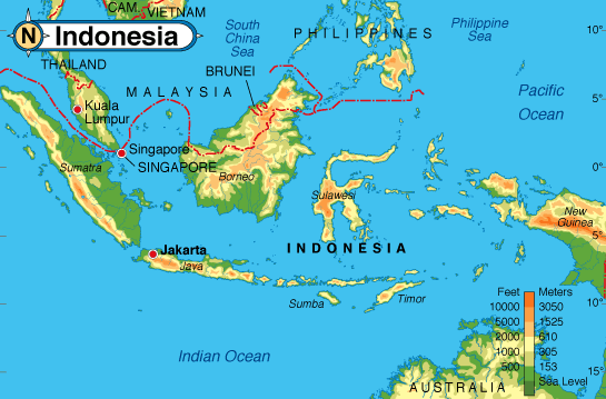  indonesia  Map