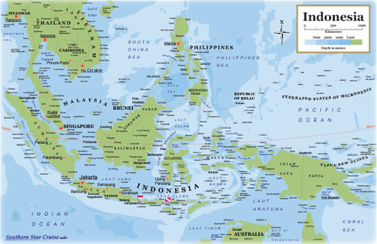 map of indonesia boundaries