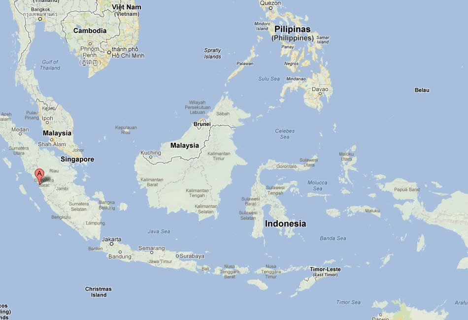  Padang  Map Indonesia