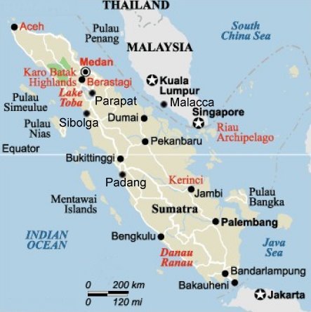Padang map
