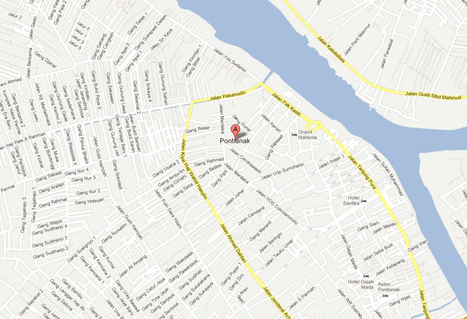 map of Pontianak