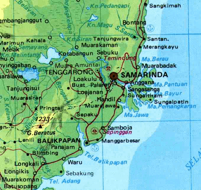 Samarinda map