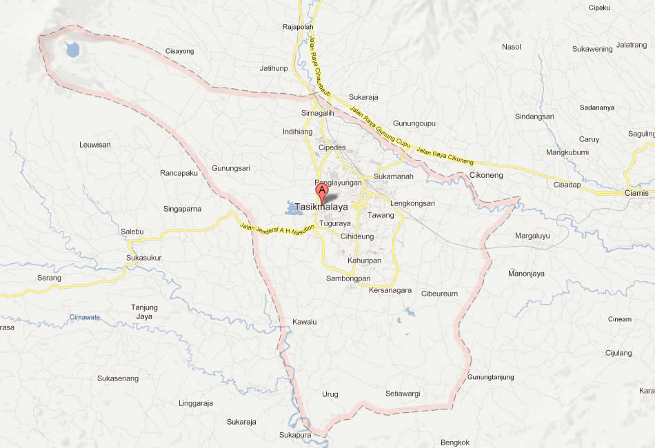 map of Tasikmalaya