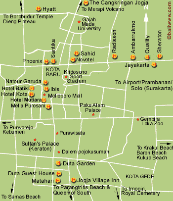 Yogyakarta map