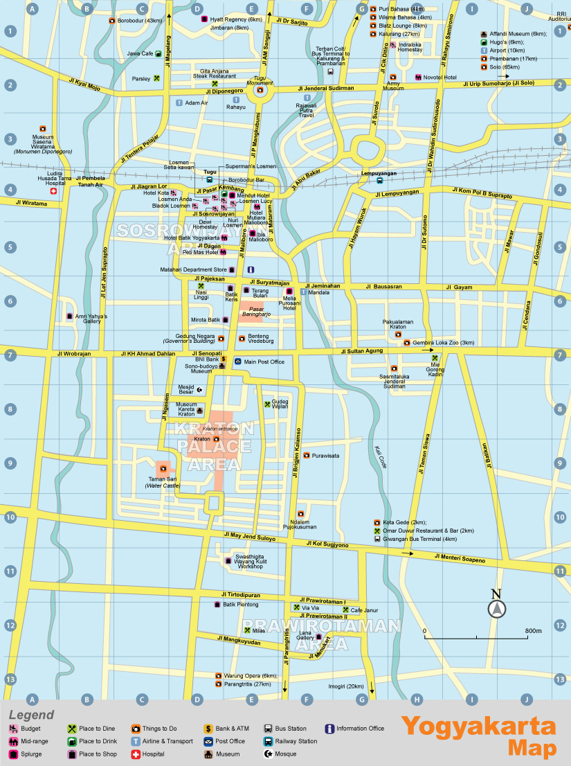 Yogyakarta Map Yogyakarta Map
