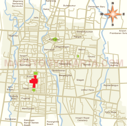 Yogyakarta map
