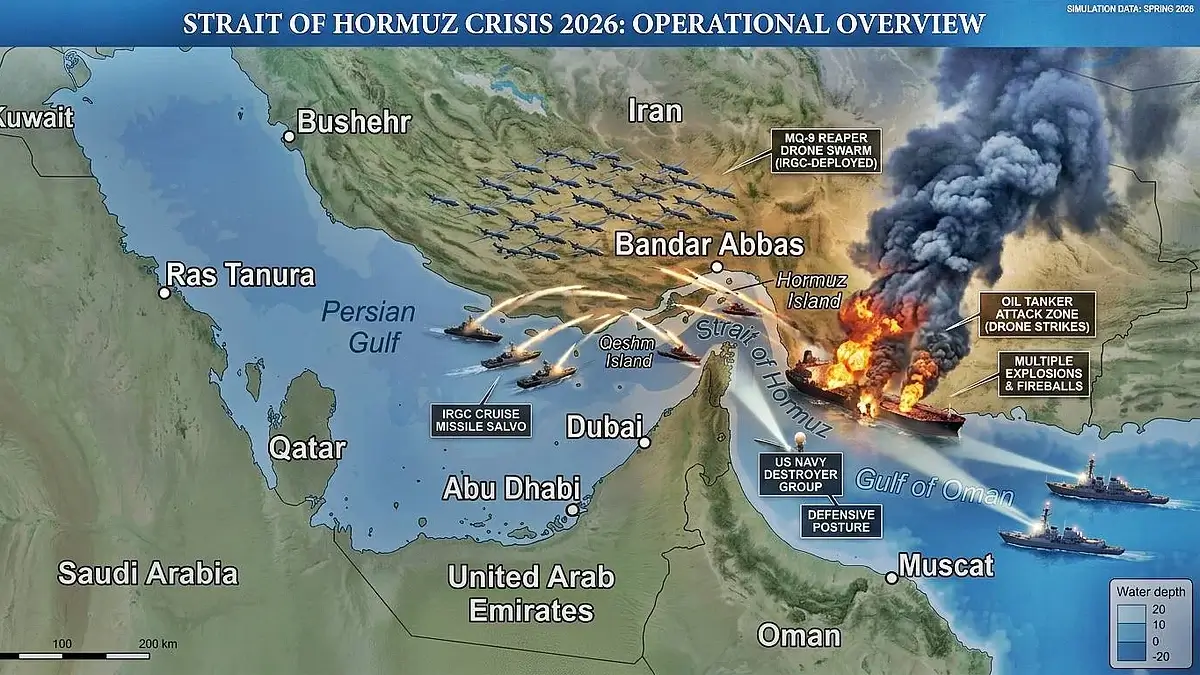 Strait of Hormuz Conflict Map