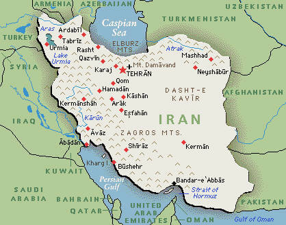 iran maps