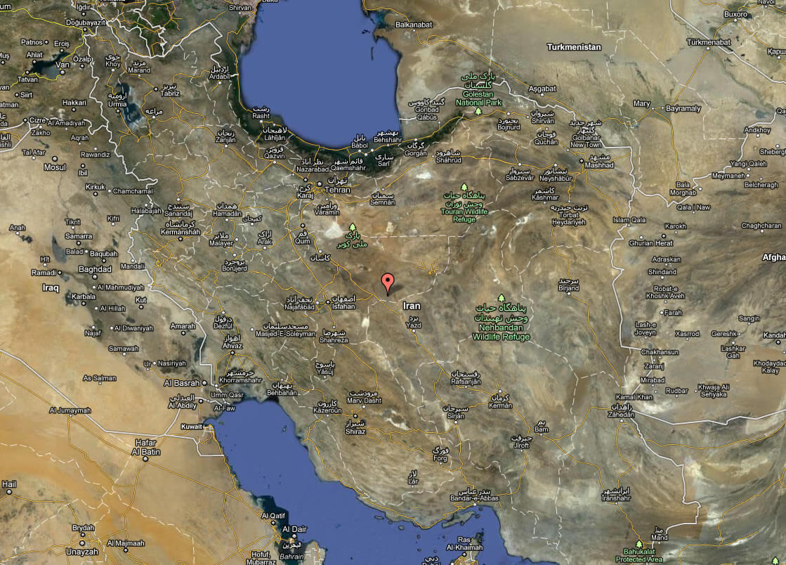 satellite image of iran