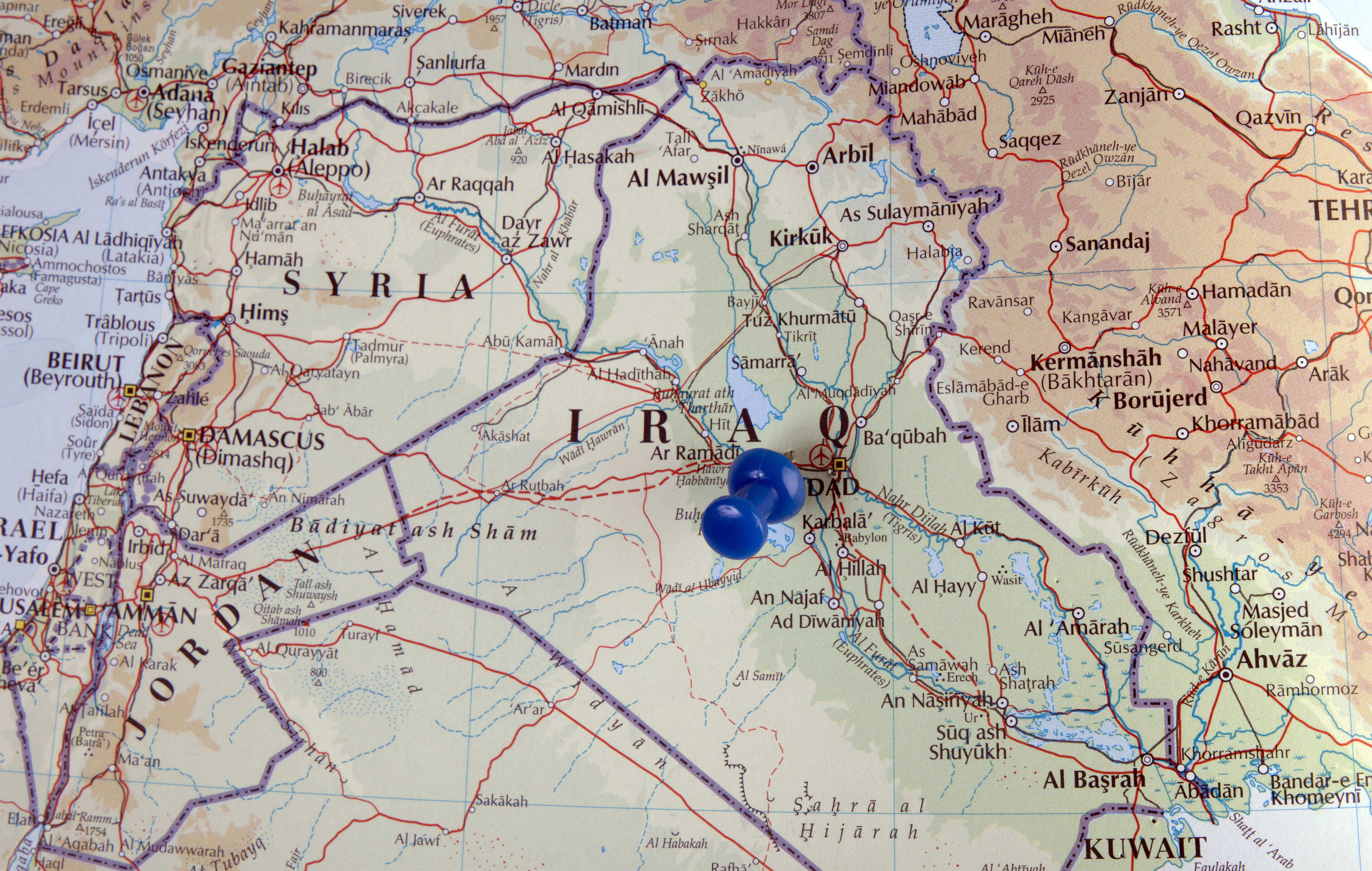 High-resolution Map of Iraq