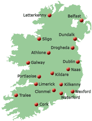 ireland Drogheda map