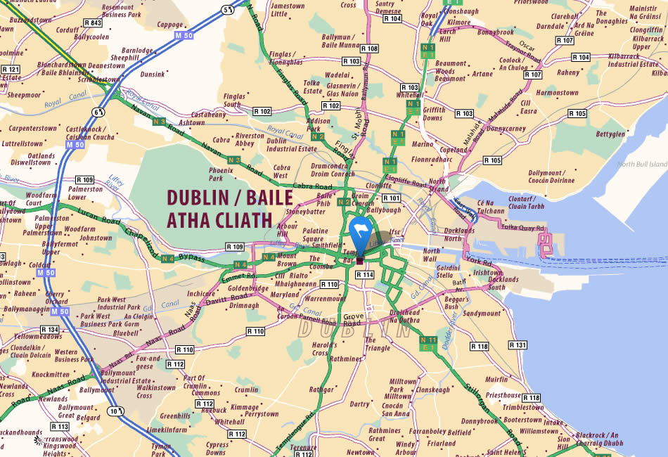 dublin area map