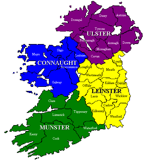 ireland county map Dublin