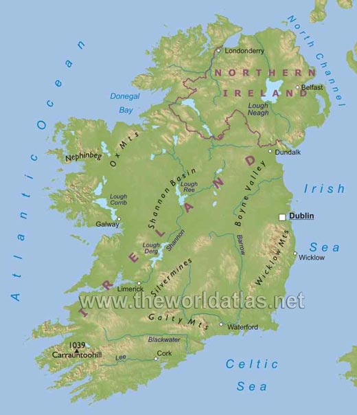 ireland map Dundalk