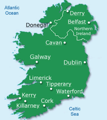 map of ireland Galway