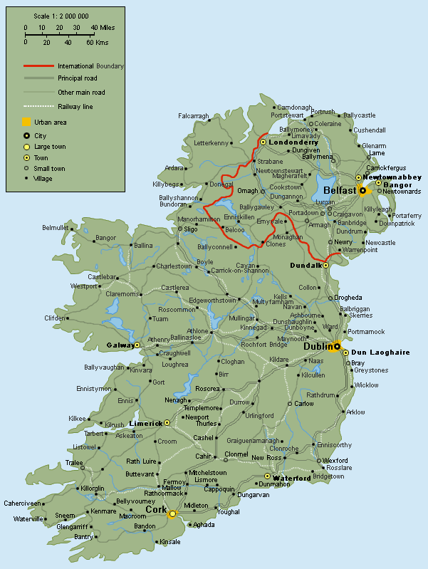 ireland map