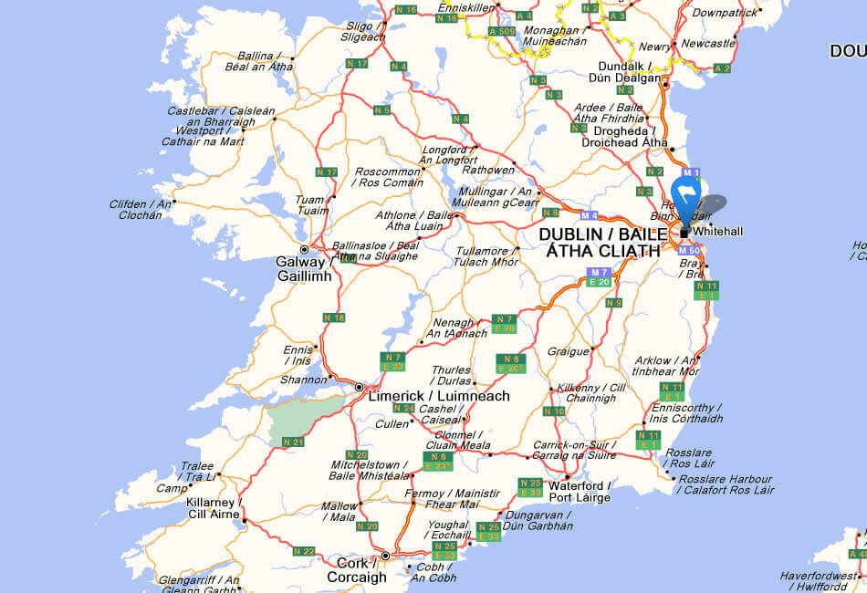 driving map of ireland Road Map Of Ireland driving map of ireland