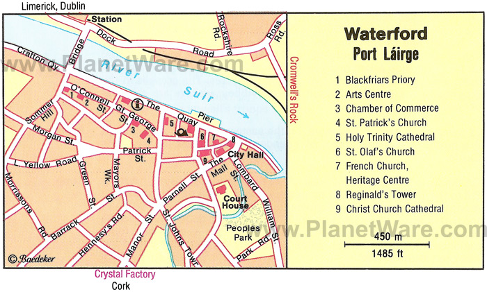 Waterford city map