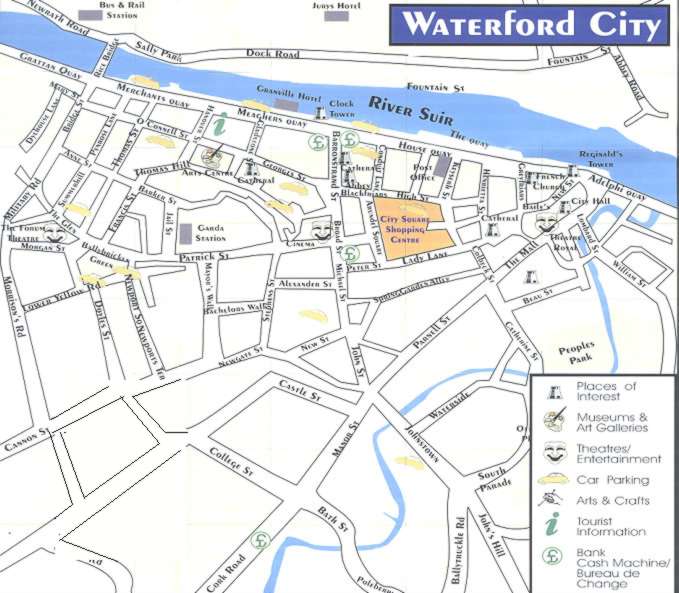 Waterford Map Ireland