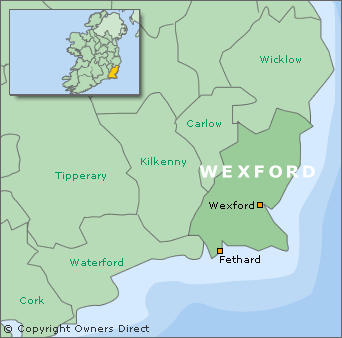 Wexford map ireland
