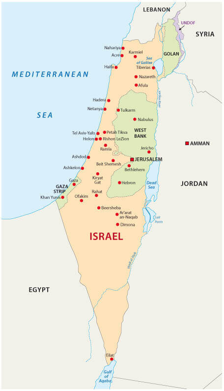 Maps Of Israel Area