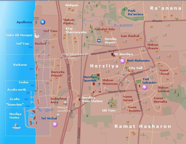 Bat Yam map