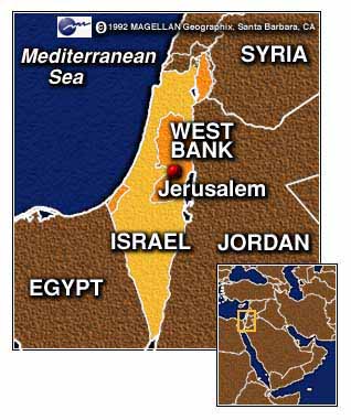Israel Jerusalem map