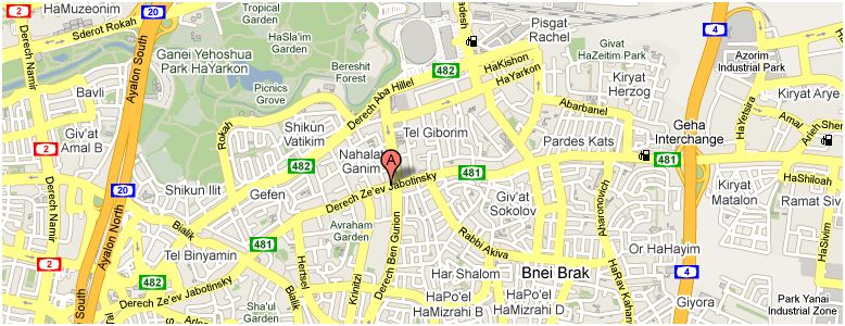 Petah Tiqwa city map