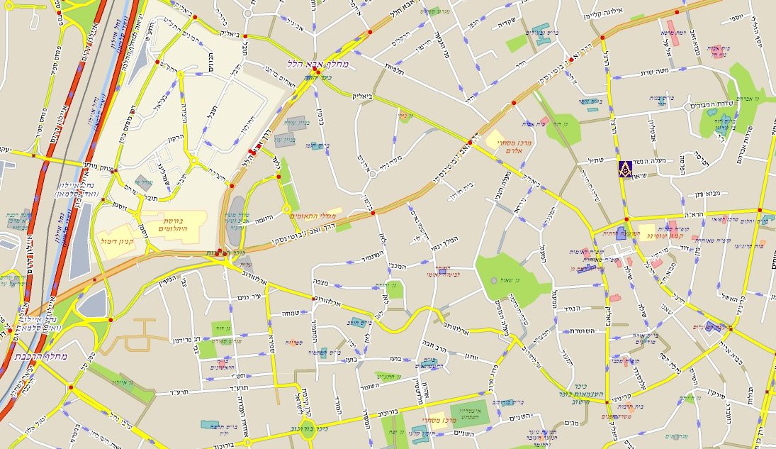 Ramat Gan center map