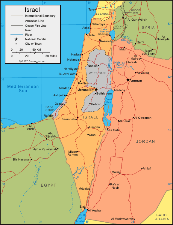 Ramat Gan israel map
