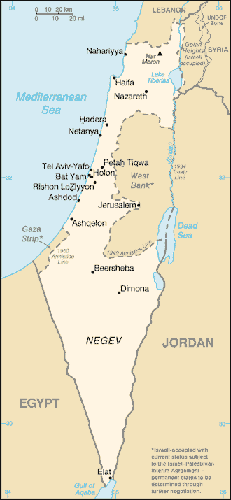 Tel Aviv Yafo map israel