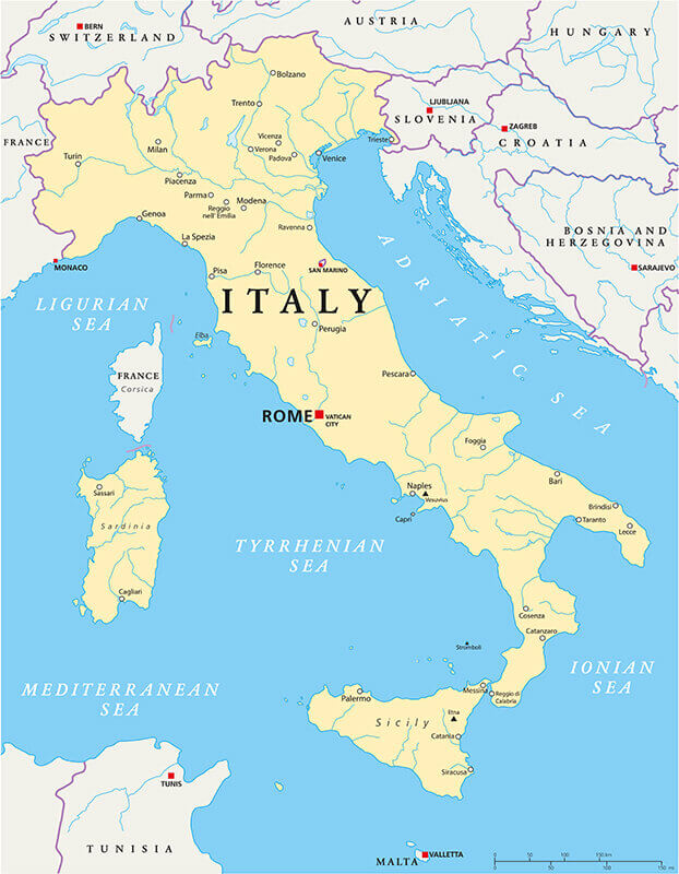 Map Italy