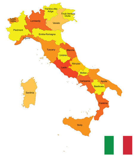 Italy Provinces Map