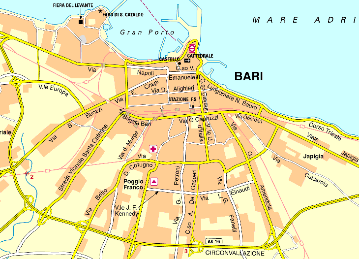 bari city map