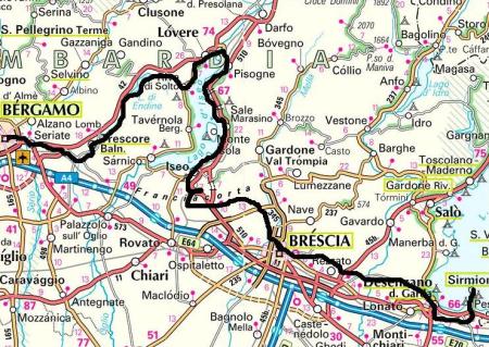 Bergamo road map