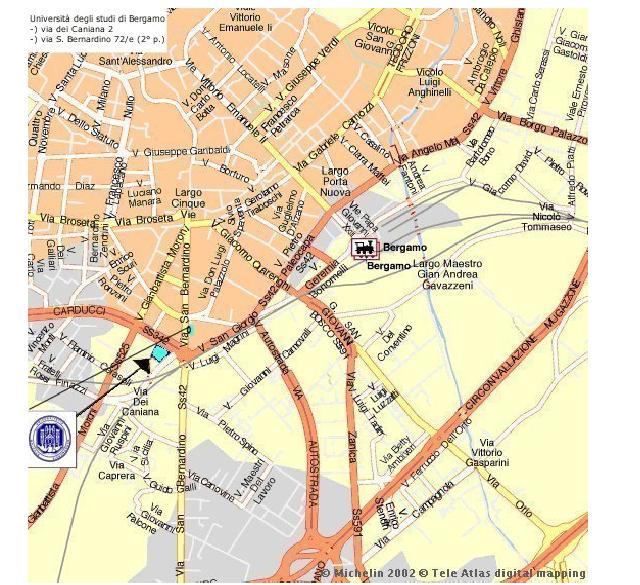 Bergamo map